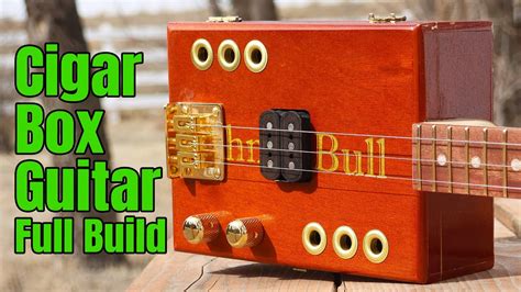 how to make a cigar box style electric guitar|make acoustic cigar box guitar.